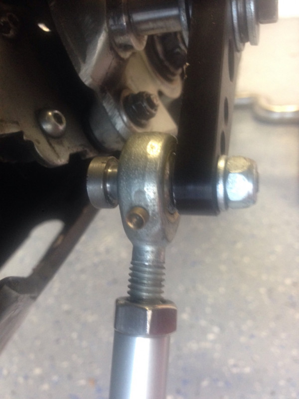 Linke Seite der Schraube falch / rechts Mutter. Wackelt alles hin und her