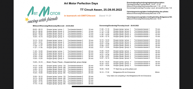 Zeitplan