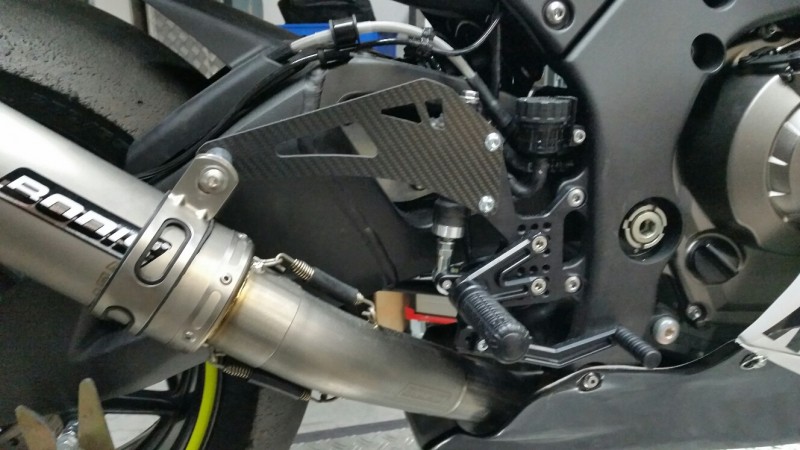 Rasten Anlage mit Auspuffhalter
