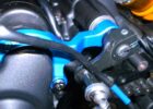 Yamaha  CNC gefräßter Shiftholder Nadelgelagert Schwarz eloxiert
