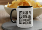 Vollgas am Morgen: Personalisierte Motorrad-Tasse mit Spruch & Startnummer und Motiv!